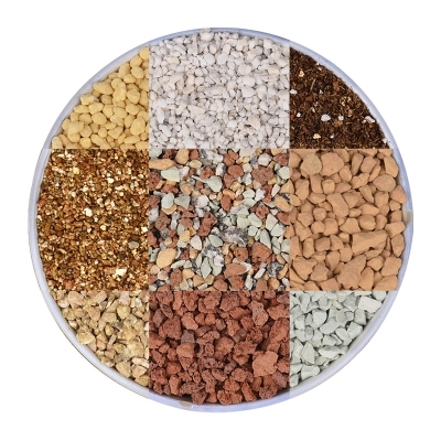 Expanded clay, vermiculite, perlite