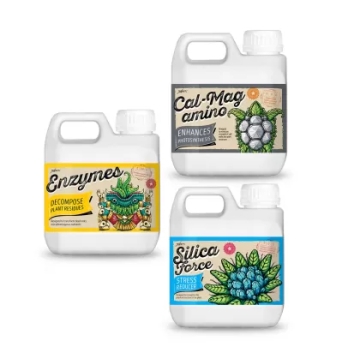 Xpert Nutrients Enrichment Set - Enzymes, Silica Force and Cal-Mag amino x 1L