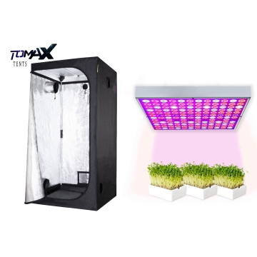 45W LED Grow Light + Tenda Tomax 60x60x160cm - set për rritje në ambiente të mbyllura
