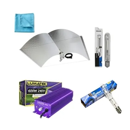 "Lumatek PRO 600W" - greenhouse lighting kit + gift cleaning cloth for reflectors and lamps