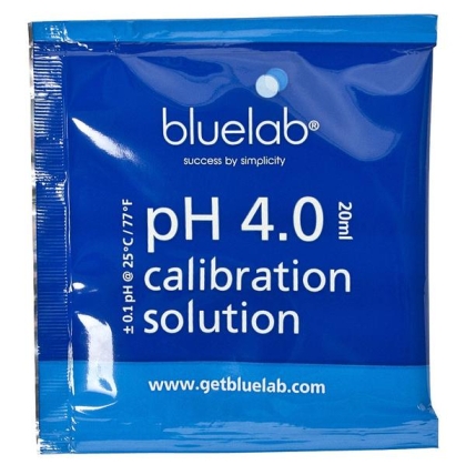 Bluelab pH 4.0 20ml - tretësirë kalibruese për ph testues