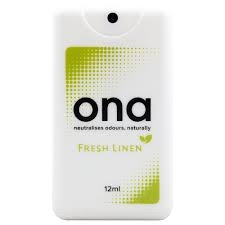 Spray kartele ONA Fresh Linen - sprej neutralizues kundër aromave