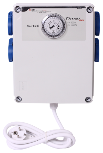 GSE Timer Box II 4x600W - kuti timer për ndezjen e njëkohshme të disa llambave