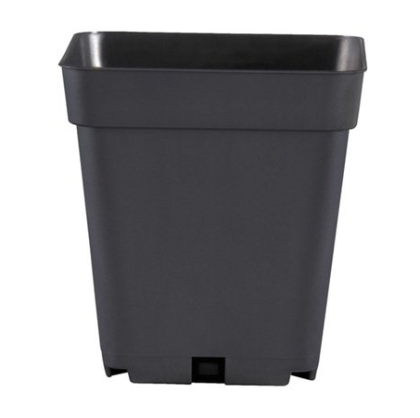 Small Square Plastic Plant Pot - 1.55L - 13x13x13cm