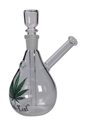 glass bong "Green Leaf"