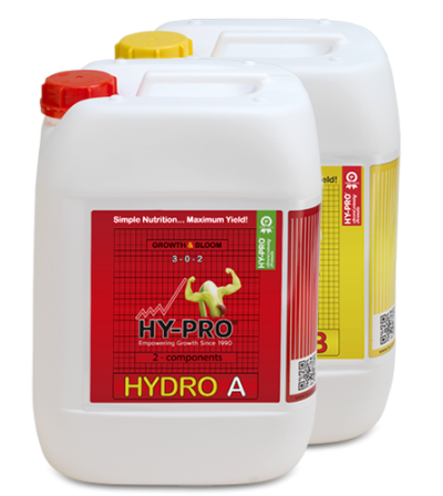 Hy-Pro Hydro A / B 20L - pleh mineral për rritje dhe lulëzim në hidroponikë