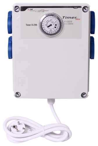 GSE Timer Box II 4x600W - kuti timer për ndezjen e njëkohshme të disa llambave