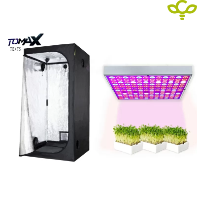 45W LED Grow Light + Tomax Tent 60x60x160cm